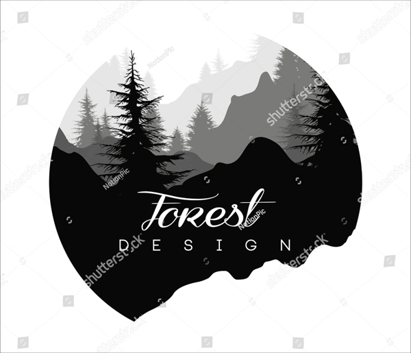 Printable Forest Logo Design
