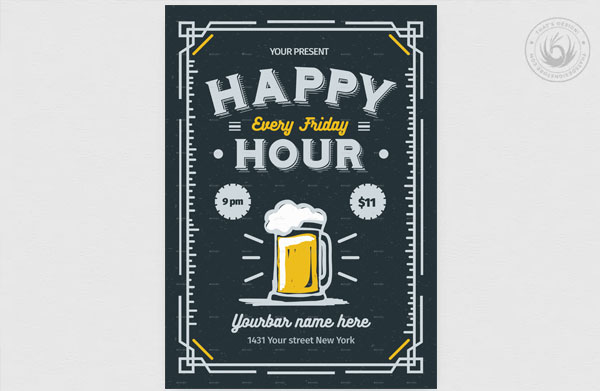 Printable Happy Hour Flyer