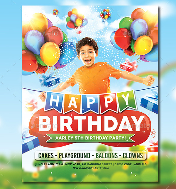 Printable Kids Birthday Party Invitation