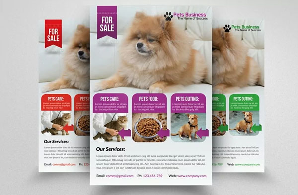 Printable Pet Shop Business Flyer Template