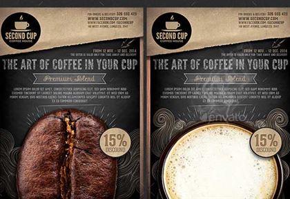 Printable Coffee Shop Promotion Flyer Template