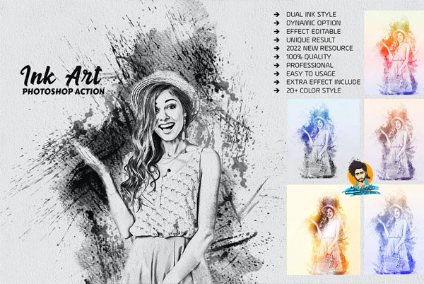 Professional Ink Photoshop Actions