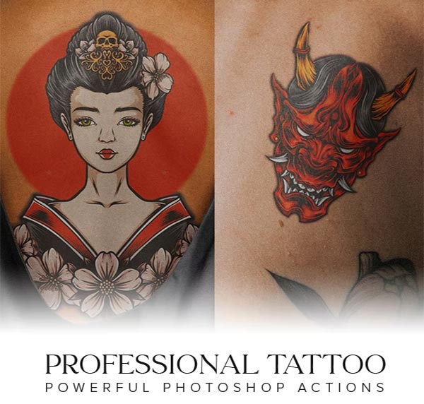 Professional Tattoo Photoshop Actions
