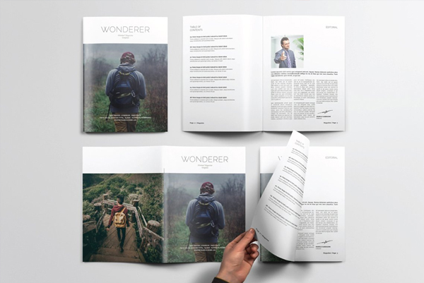 Professional and Clean InDesign Magazine Template