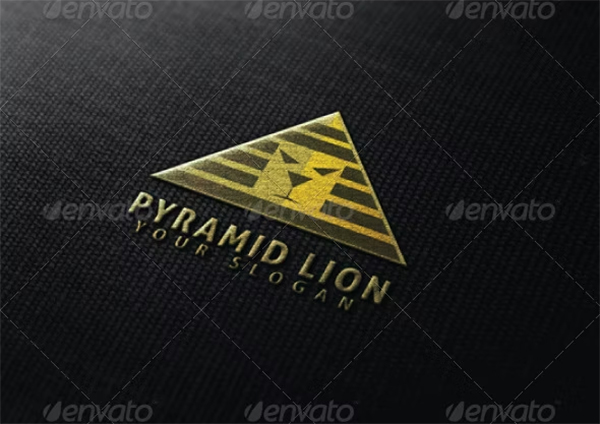Pyramid Lion Logo Template