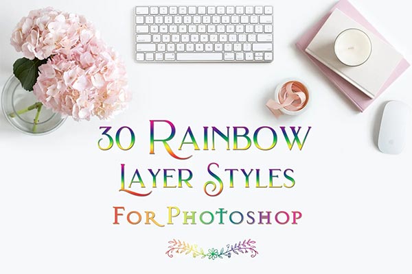 Rainbow Layer Styles for Photoshop