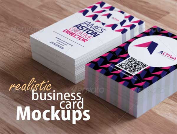 Realistic Business Card Mockups