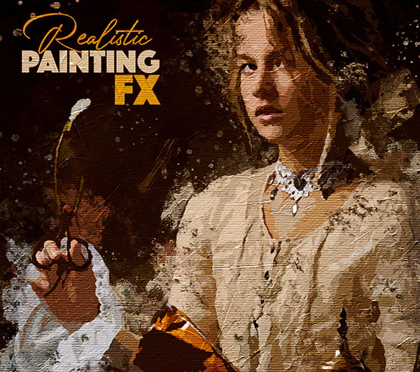 Realistic Painting FX Photoshop Action