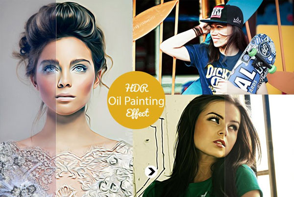 Realistic Pro Oil Painting Effects Photoshop Action