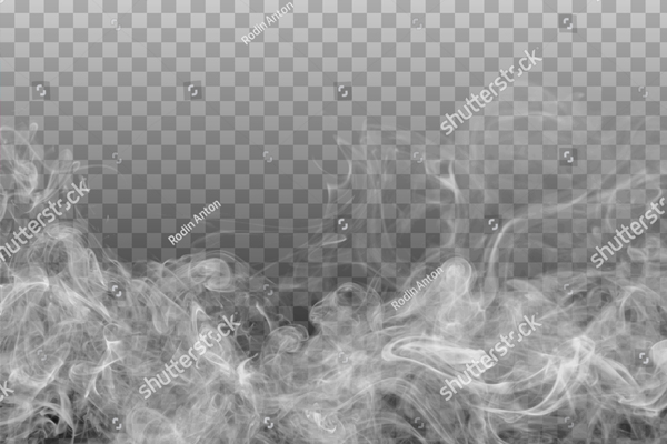 Realistic Smoke on the Transparent Background