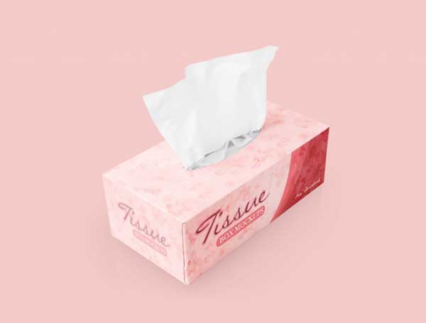 Realistic Tissues Box Free Mockup