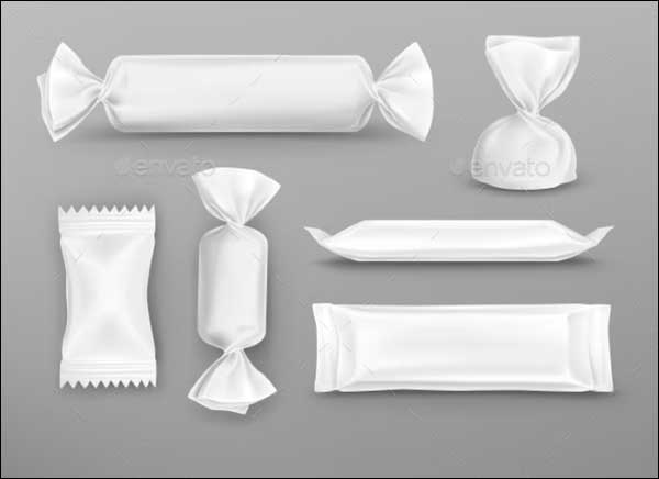 Realistic White Polyethylene Package Mockup