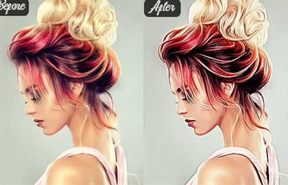 Realistic Vector Selective Painting Photoshop Action