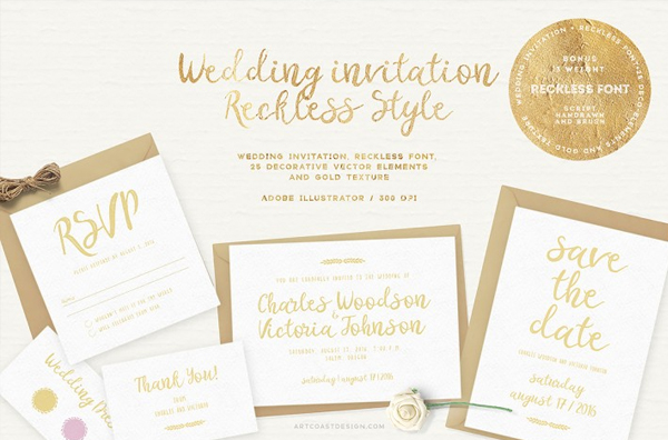 Reckless Style Wedding Invitations