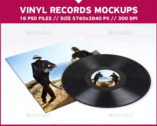 Records Mockup Template