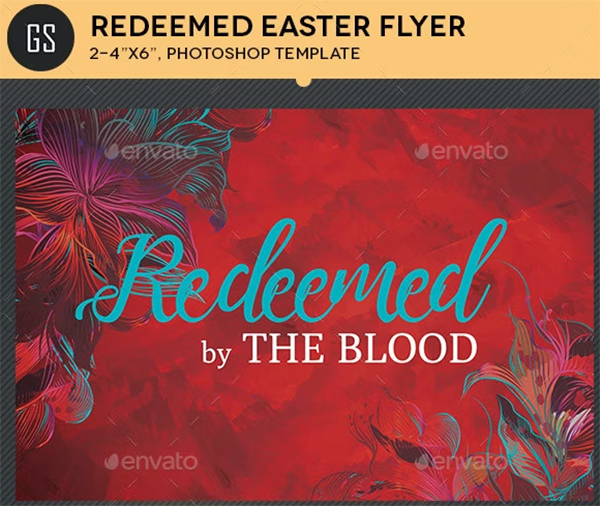 Redeemed Easter Postcard Template
