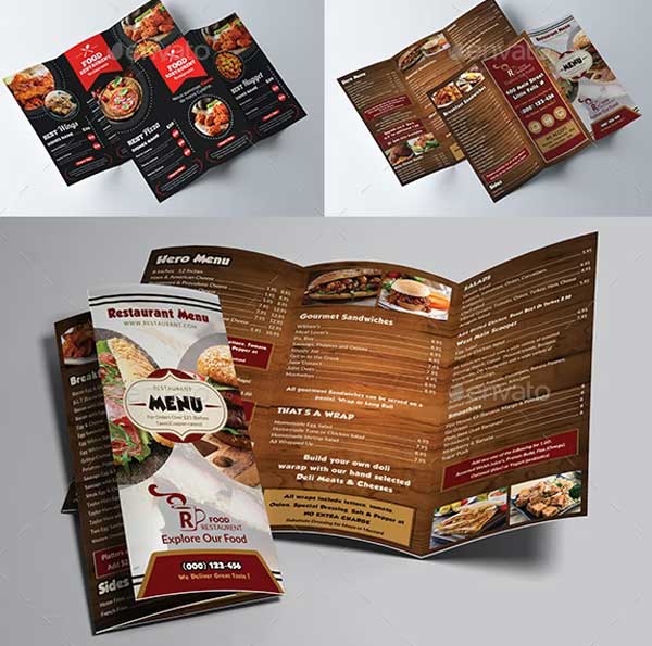 Restaurant Cleaning Tri Fold Brochure Bundle