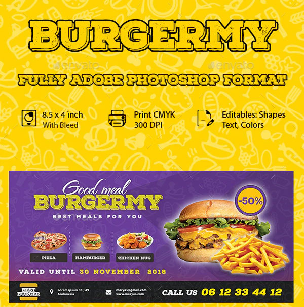 Restaurant Fast Food Flyer