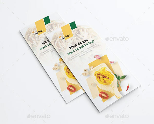 Restaurant Food Trifold Menu Brochure