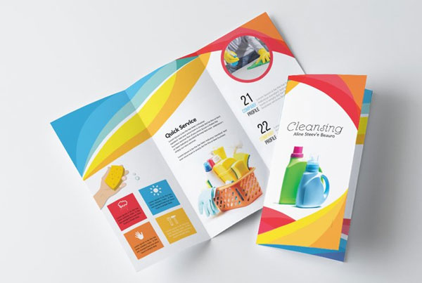 Restaurant Cleaning Service Brochure Trifold