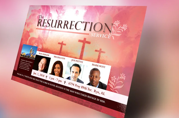 Resurrection Flyer and Invitation