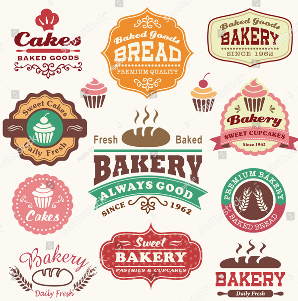 Retro Bakery Logo Templates