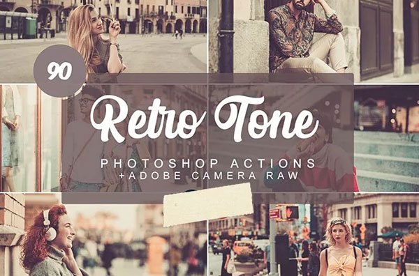 Retro Tone Photoshop Actions Bundle