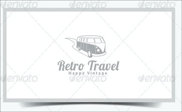 Retro Travel Logo Template