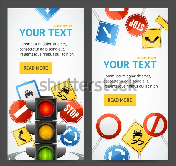 Road Sign Drive School Flyer