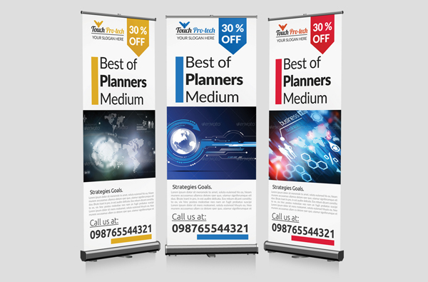 Rollup Advertising Banner Templates