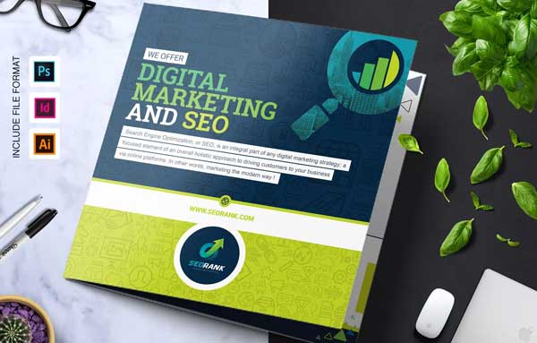 SEO & Digital Marketing Plan Brochure Template