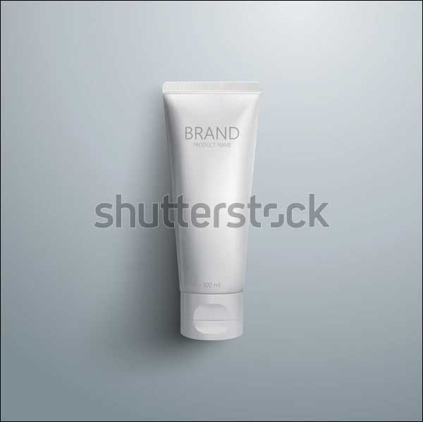 Sample 3D Cosmetic Cream Tubes