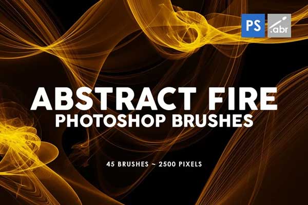 Sample Abstract Fire Photoshop Stamp Brushes