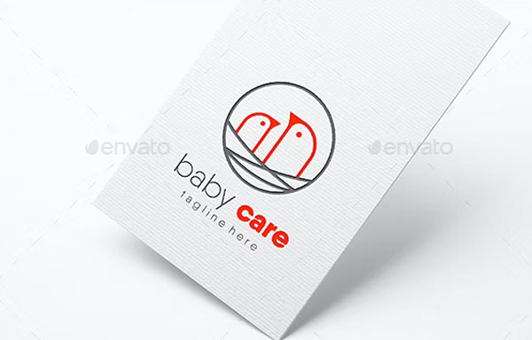 Sample Baby Care Logo Template