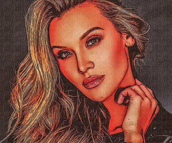 Sample Cosmic Photoshop Actions