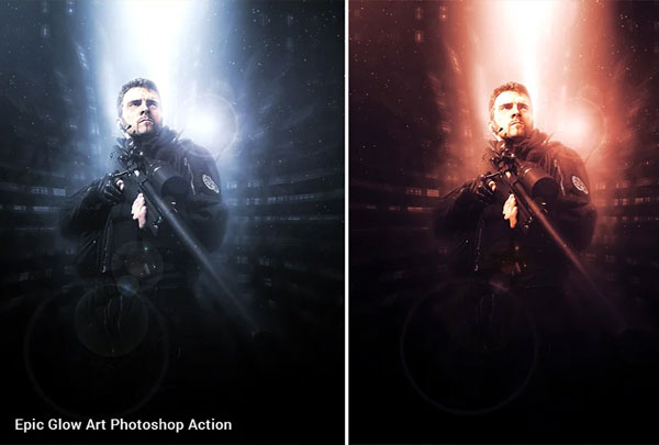 Sample Epic Glow Photoshop Action