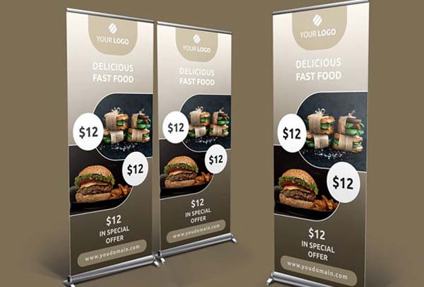 Sample Fast Food Roll-Up Banner