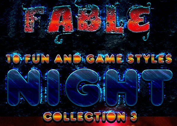Sample Fun And Game Photoshop Styles