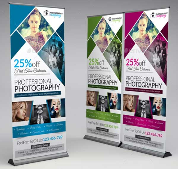 Sample Photography Roll-Up Banner Template