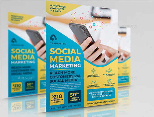 Sample Social Media Marketing Plan Flyer Template