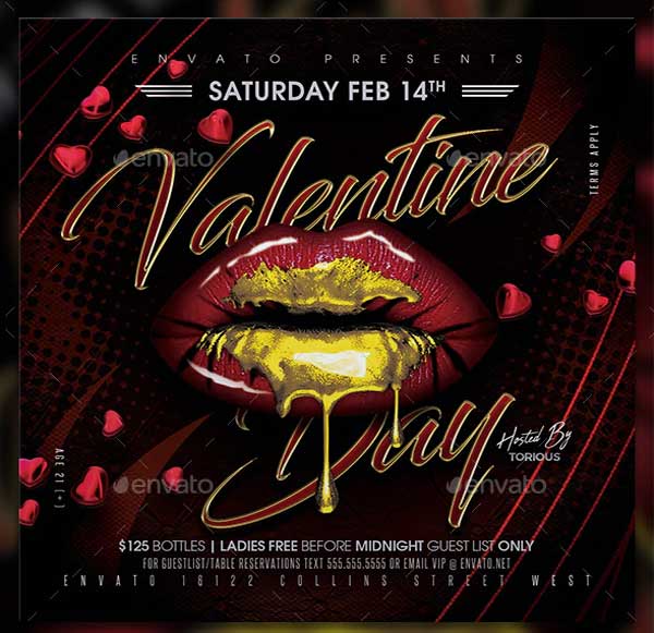 Sample Valentines Day Flyer Template
