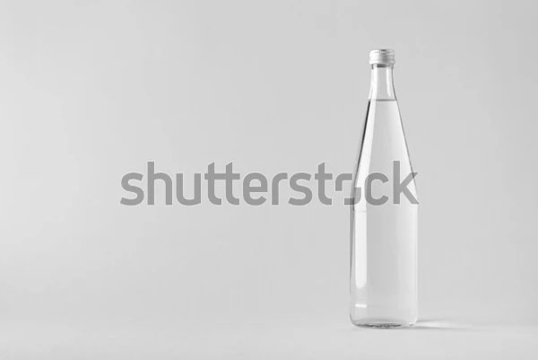 Sample Water Glass Bottle Mock-Up