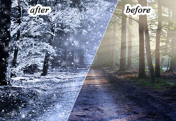 Sample Winter Photoshop Actions