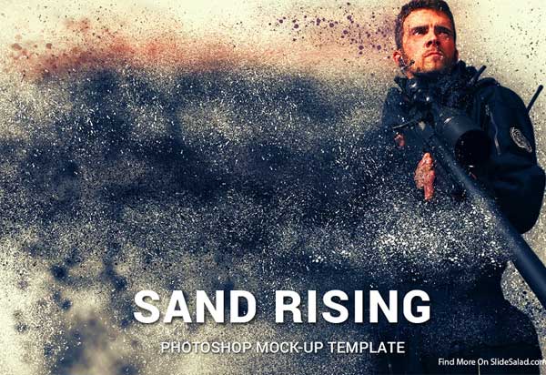 Sand Rising Photoshop Mockups