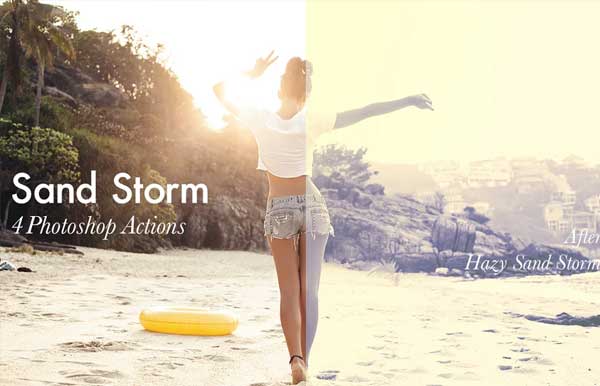 Sand Storm for Photoshop Actions