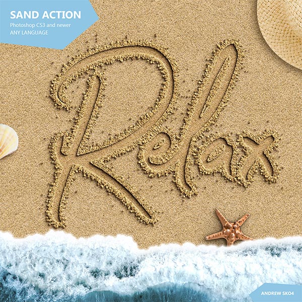 Sand Text - Photoshop Action