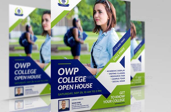 School and College Open House Flyer Template