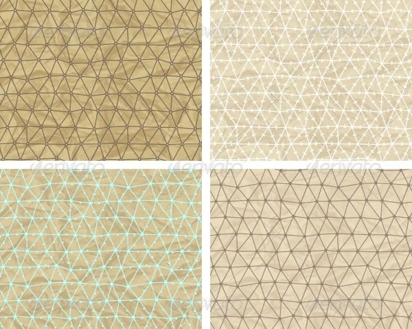 Seamless Lace Patterns on Old Paper Texture