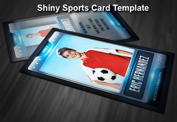 Shiny Sports Card Template