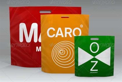 Shopping Plastic Bag Mockup
